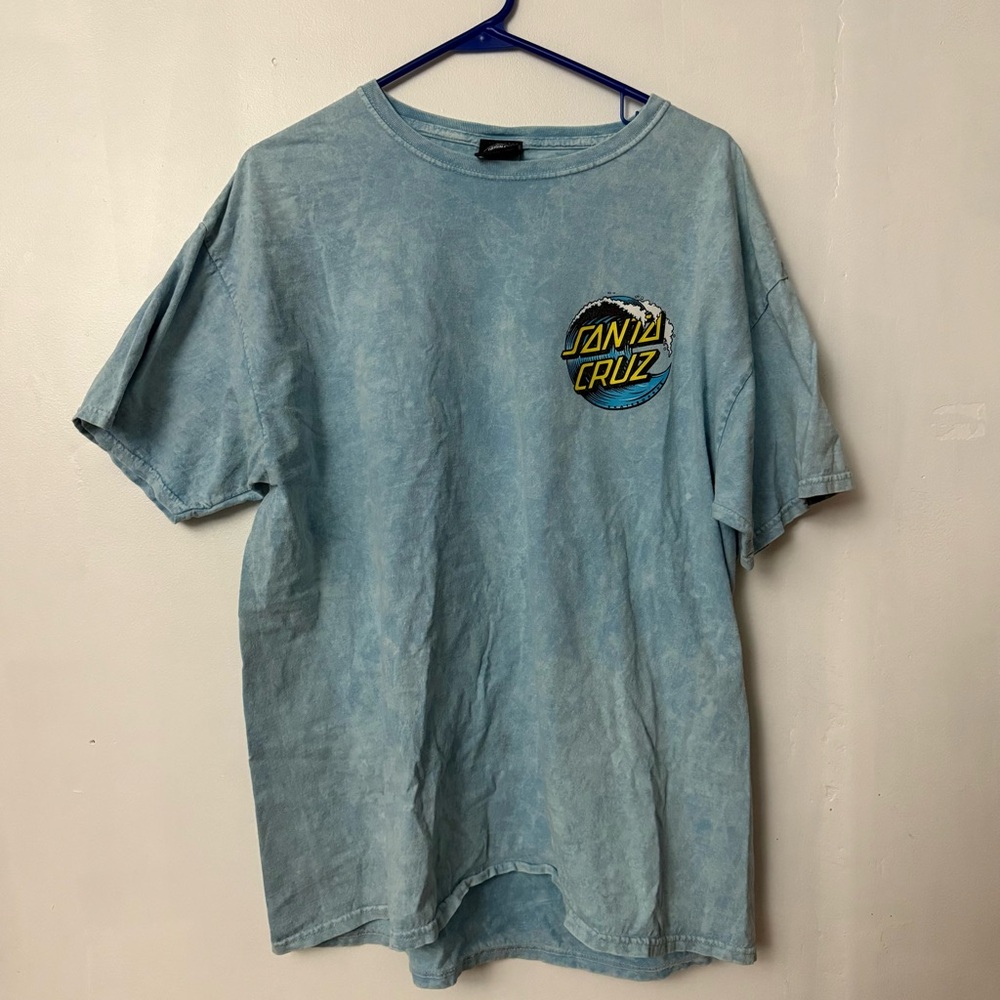 Santa Cruz Skateboards Men's Blue T-Shirt